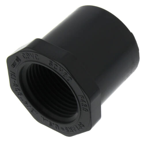 Main product image of 1" x 3/4" CPVC Schedule 80 Flush Style Reducer Bushing (Spigot x FIPT)