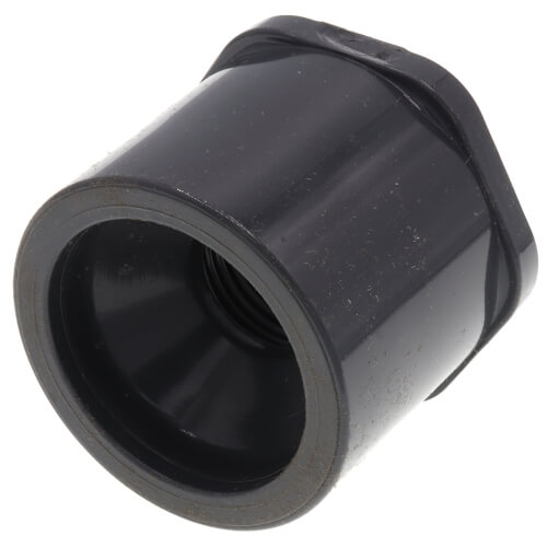 Main product image of 1-1/4" X 1/2" PVC Sch. 80 Flush Style Reducer Bushing (Spigot x FPT)