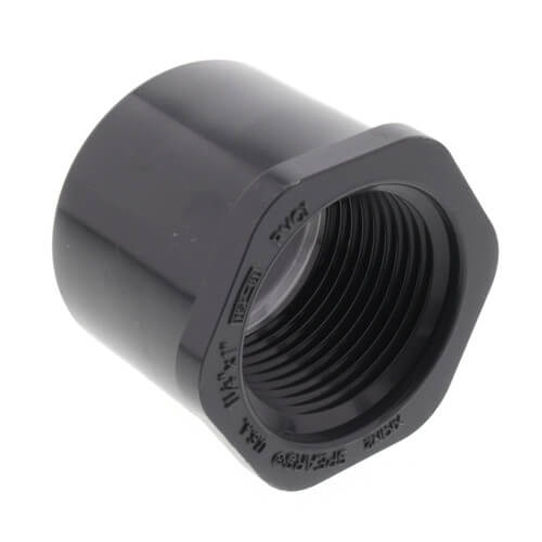 1-1/4" x 1" PVC Sch. 80 Flush Style Reducer Bushing (Spigot x FPT)