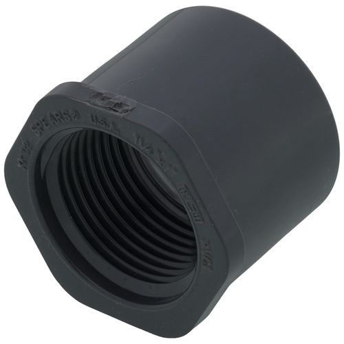 Main product image of 1-1/4" x 1" PVC Sch. 80 Flush Style Reducer Bushing (Spigot x FPT)