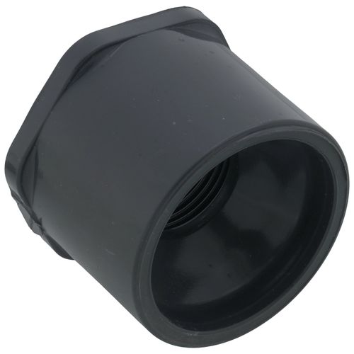 Main product image of 1-1/2" x 3/4" PVC Sch. 80 Flush Style Reducer Bushing (Spigot x FPT)