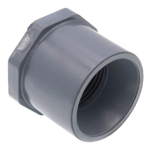 Main product image of 1-1/2" x 1" CPVC Schedule 80 Flush Style Reducer Bushing (Spigot x FIPT)
