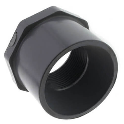 Main product image of 2" x 1-1/4" CPVC Schedule 80 Flush Style Reducer Bushing (Spigot x FIPT)