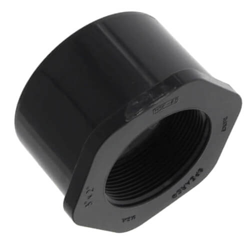 Main product image of 2-1/2" x 1-1/2" PVC Sch. 80 Flush Style Reducer Bushing (Spigot x FPT)