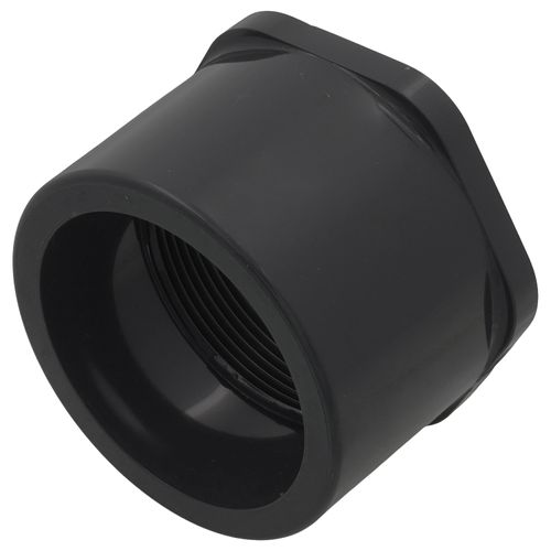 Main product image of 2-1/2" x 2" PVC Sch. 80 Flush Style Reducer Bushing (Spigot x FPT)