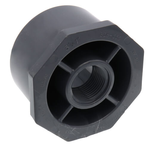 838335 838335 3" X 1" PVC Sch. 80 Flush Style Reducer Bushing