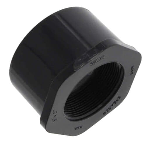 Main product image of 3" X 1-1/4" PVC Sch. 80 Flush Style Reducer Bushing (Spigot x FPT)