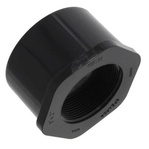 Main product image of 3" x 2" PVC Sch. 80 Flush Style Reducer Bushing (Spigot x FPT)