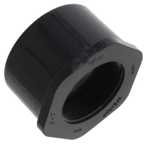 Main product image of 4" X 1-1/2" PVC Sch. 80 Flush Style Reducer Bushing (Spigot x FPT)