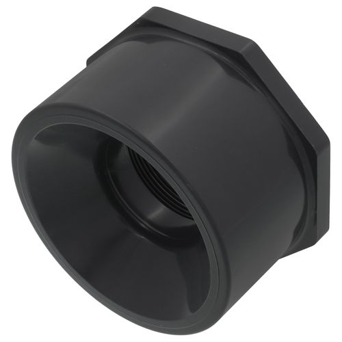 Main product image of 4" x 2" PVC Sch. 80 Flush Style Reducer Bushing (Spigot x FPT)