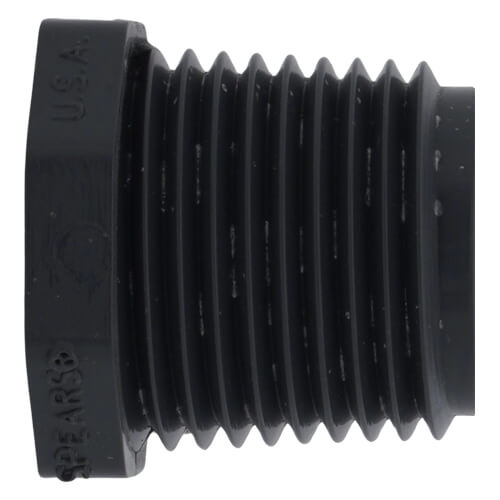 Main product image of 1/2" X 3/8" PVC Sch. 80 Flush Style Reducer Bushing (MPT x FPT)
