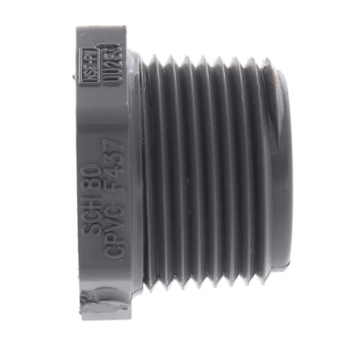 Main product image of 3/4" x 1/2" CPVC Schedule 80 Flush Style Reducer Bushing (MIPT x FIPT)
