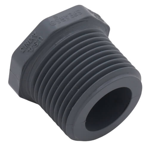 Main product image of 1" x 3/8" CPVC Schedule 80 Flush Style Reducer Bushing (MIPT x FIPT)