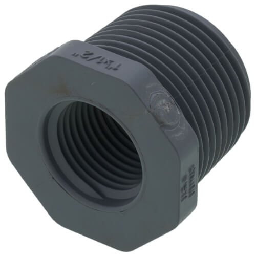 Main product image of 1" x 1/2" CPVC Schedule 80 Flush Style Reducer Bushing (MIPT x FIPT)