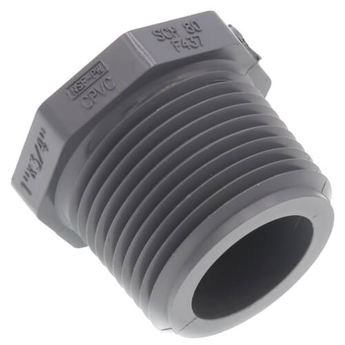 839131C 839131C 1" x 3/4" CPVC Schedule 80 Flush Style Reducer