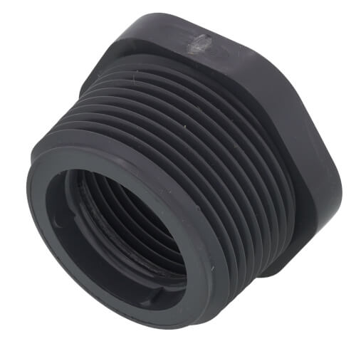 Main product image of 1-1/4" x 1" PVC Sch. 80 Flush Style Reducer Bushing (MPT x FPT)