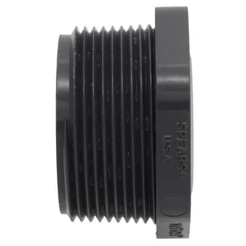 Main product image of 1-1/2" x 3/4" PVC Sch. 80 Flush Style Special Reinforced Reducer Bushing (MPT x FPT)