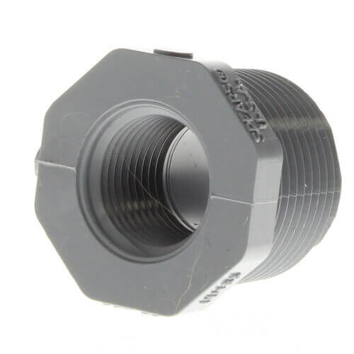 Main product image of 2" x 1/2" CPVC Schedule 80 Flush Style Reducer Bushing (MIPT x FIPT)