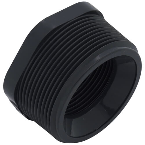 Main product image of 2" x 1-1/4" PVC Sch. 80 Flush Style Reducer Bushing (MPT x FPT)