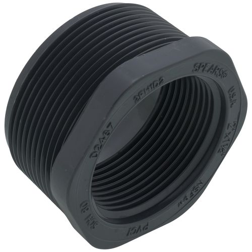 Main product image of 2" x 1-1/2" PVC Sch. 80 Flush Style Reducer Bushing (MPT x FPT)