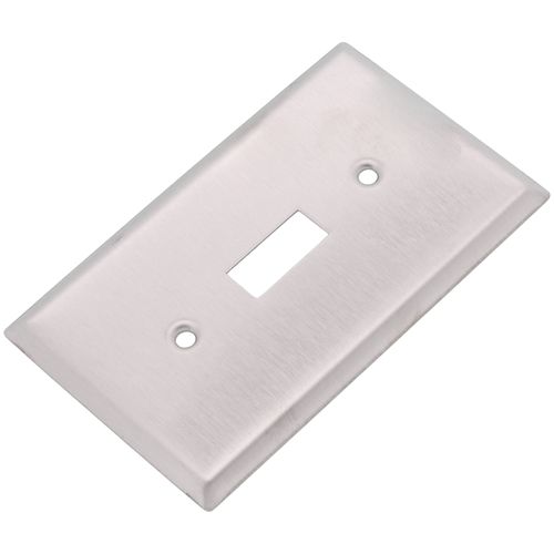 Main product image of 1-Gang Electrical Wall Plate, Non-Magnetic, Toggle Switch (Stainless Steel)