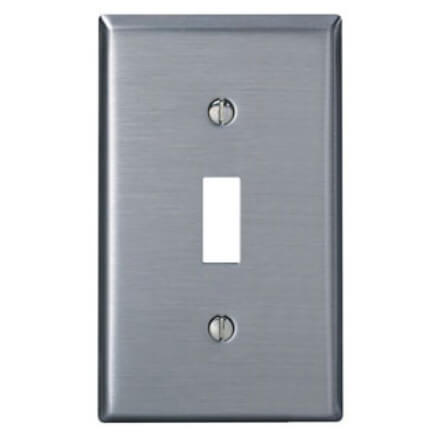 Main product image of 1-Gang Wallplate, Toggle Switch (430 Stainless Steel)