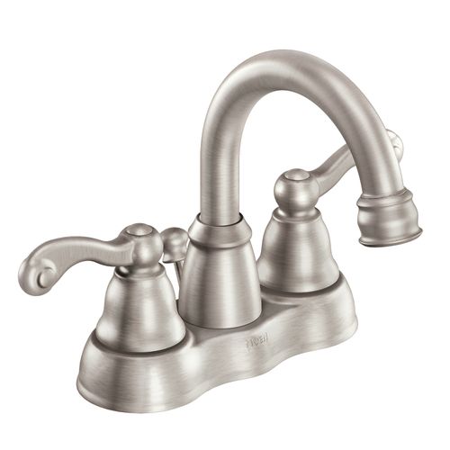 Main product image of Traditional Spot Resist Brushed Nickel 2 Handle High Arc Bathroom Faucet, WS84003SRN