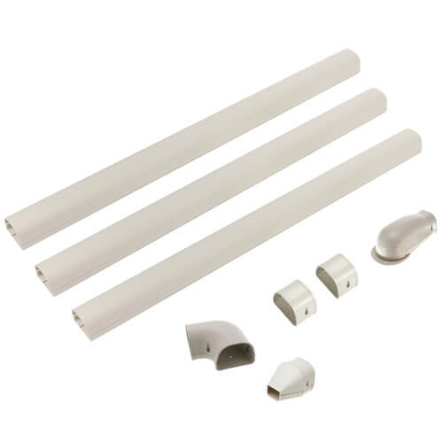 84025 Fortress 84025 3.5" Ivory Wall Duct Kit LDK92I (12 Ft Kit)