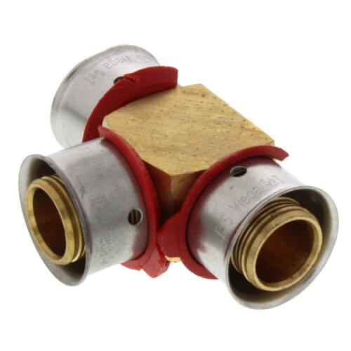 Main product image of 5/8" PEX Press Tee w/ Attached Sleeve