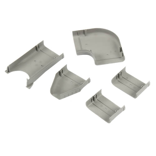 84045 Fortress 84045 3.5" Gray Wall Duct Kit LDK92G (12 Ft Kit)