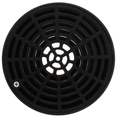 Main product image of 2" × 3" ABS QuadDrain Floor Drain w/ Round Polypro Strainer (Hub)