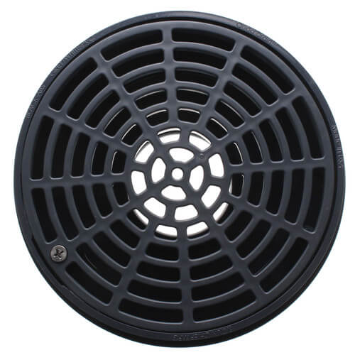 Main product image of 2" × 3" PVC QuadDrain Floor Drain w/ Round Polypro Strainer (Hub)