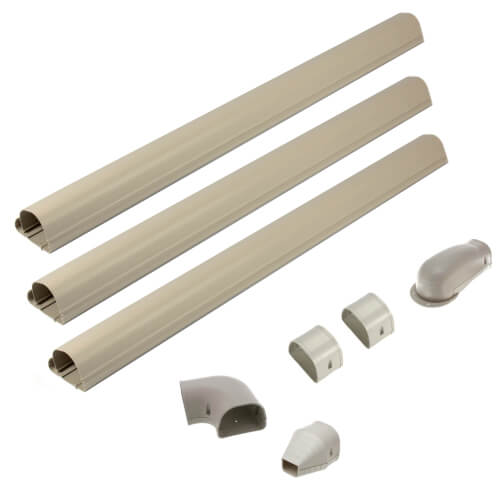 84125 Fortress 84125 4.5" Ivory Wall Duct Kit LDK122I (12 Ft Kit)