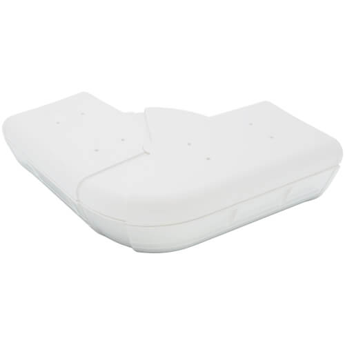 Main product image of 4.5" 45 to 90-Degree Adjustable Flat Elbow - LKA122W (White)