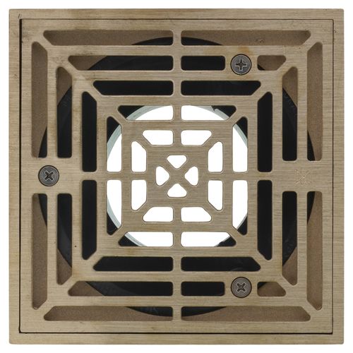 Main product image of 3" MIP ABS On-Grade Adjustable Floor Drain w/ Square Nickel Bronze Strainer