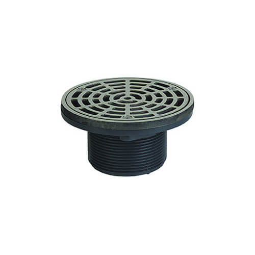Main product image of 4" MIP ABS On-Grade Adjustable Floor Drain w/ Nickel Bronze Strainer