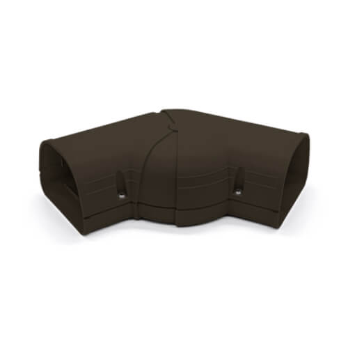 Main product image of 3.5" 45 to 90-Degree Adjustable Flat Elbow - LKA92B (Brown)