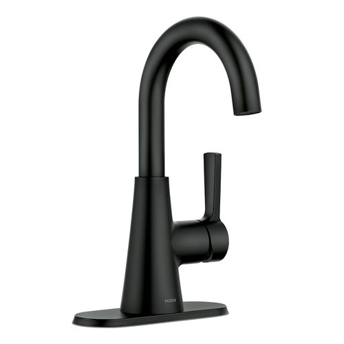Main product image of Mikah One-handle High Arc Bathroom Faucet (Matte Black), 84310BL