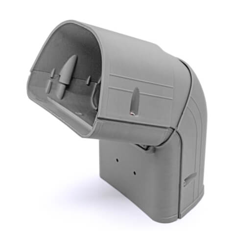 Main product image of 4.5" 45 to 90-Degree Adjustable Vertical Elbow - LCA92G (Gray)