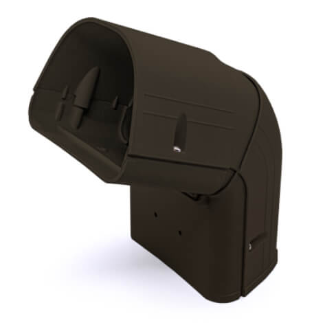 Main product image of 4.5" 45 to 90-Degree Adjustable Vertical Elbow - LCA92B (Brown)