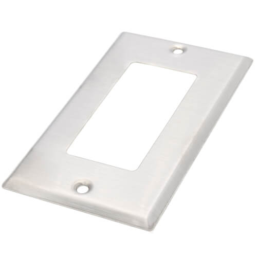 Main product image of 1-Gang Electrical Midway Wall Plate, Decora/GFCI (Stainless Steel)