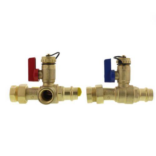 Main product image of 3/4" Press Isolator E-X-P E2 Tankless Water Heater Service Valve Kit (Lead Free)