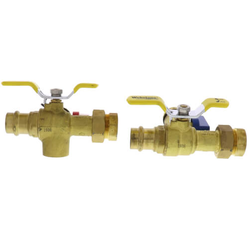 Main product image of 1" Press Isolator E-X-P E2 Tankless Water Heater Service Valve Kit w/ 30 PSI PRV (Lead Free)