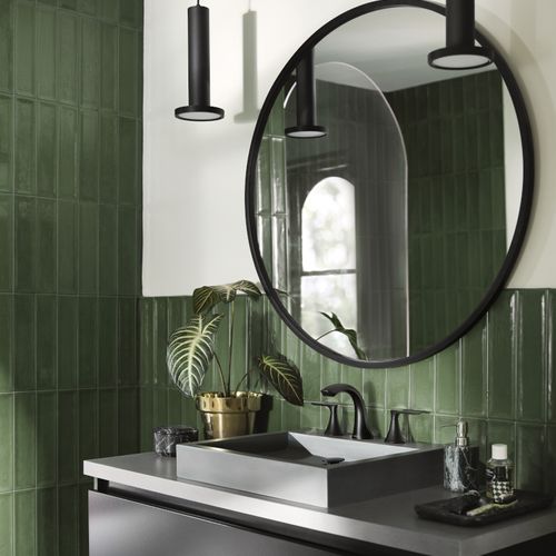 Main product image of Findlay 2-Handle High Arc Bathroom Faucet, 84517BL (Matte Black)