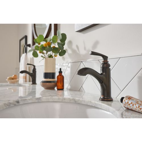 Main product image of Single Handle Monoblock Bathroom Sink Faucet, 84535BRB (Mediterranean Bronze)