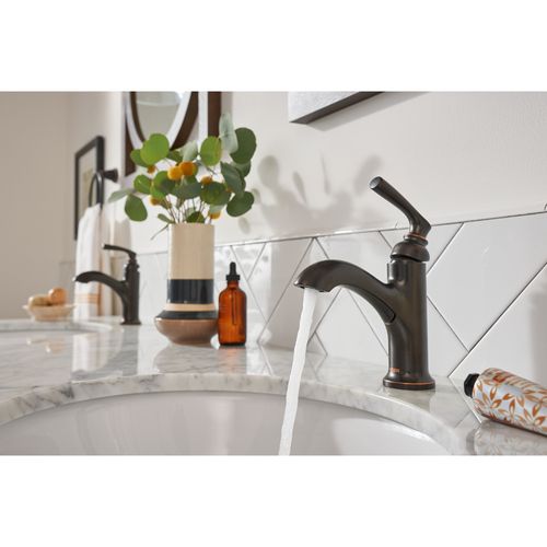 Main product image of Single Handle Monoblock Bathroom Sink Faucet, 84535BRB (Mediterranean Bronze)