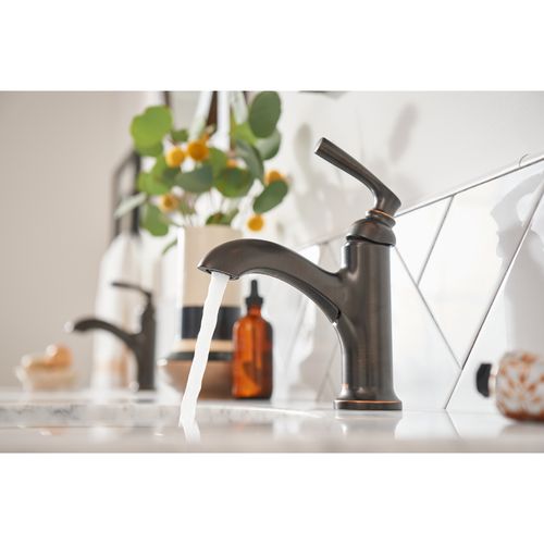 Main product image of Single Handle Monoblock Bathroom Sink Faucet, 84535BRB (Mediterranean Bronze)