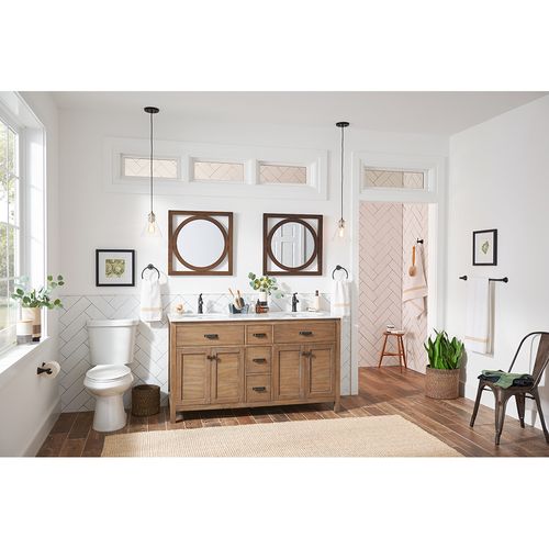 Main product image of Single Handle Monoblock Bathroom Sink Faucet, 84535BRB (Mediterranean Bronze)