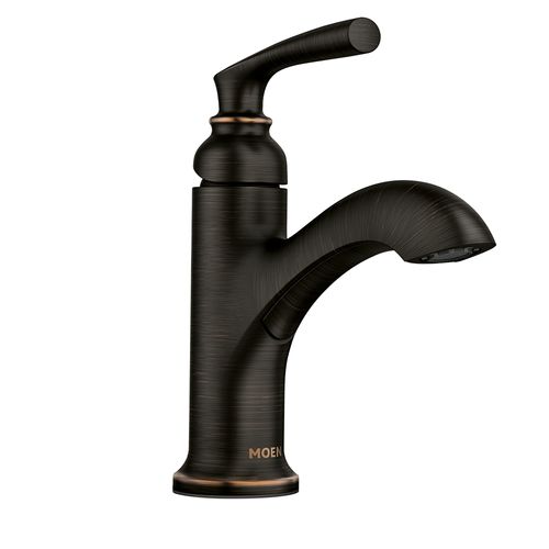 Main product image of Single Handle Monoblock Bathroom Sink Faucet, 84535BRB (Mediterranean Bronze)