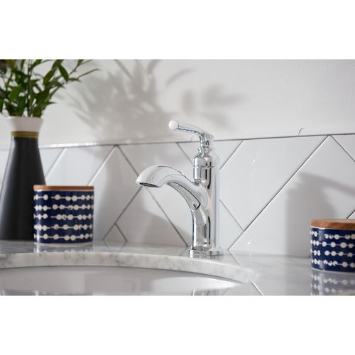 Main product image of Single Handle Monoblock Bathroom Sink Faucet In, 84535 (Chrome), 84535-MOEN